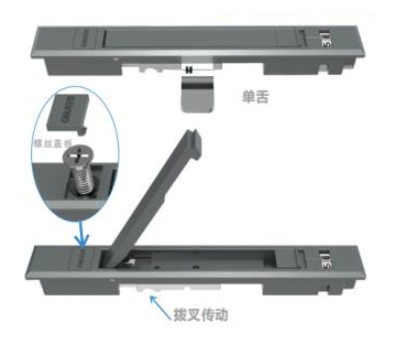XJG015 小平开密码锁（两用）